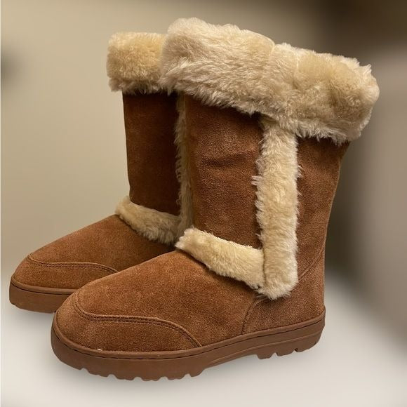 Style & Co Witty Cold Weather Suede Boots w/Faux Fur (Size: 7)