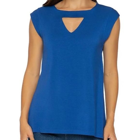 Nordstrom’s Lysse (NWT) Melrose Admiral Blue Keyhole Top (Size: Small/Runs Big)