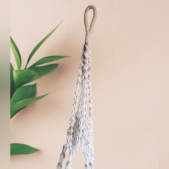 Hanging Macrame Small Plant Holder (Preferably to be Hung on the Ceiling)