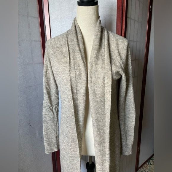 Anthropologie Theory Alpaca/Wool Blend Lightweight and Long Open Cardigan (S)