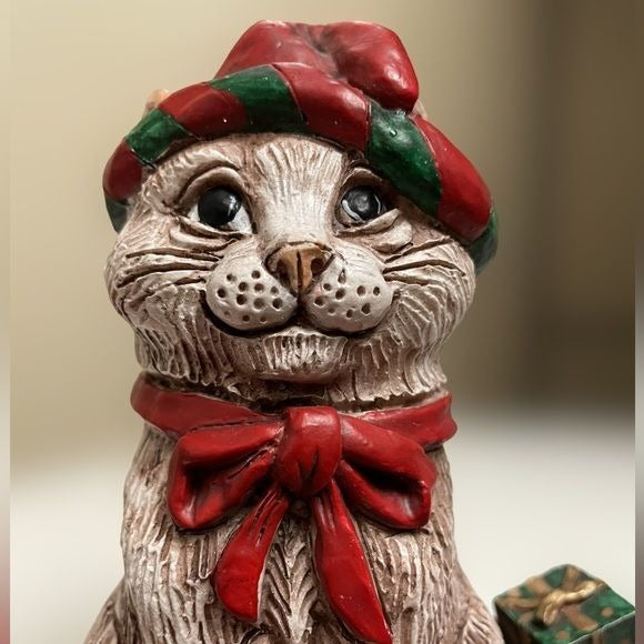 The Stone Bunny Inc. Telle M. Stein Vintage Handmade Snow Kitties Holiday Decor