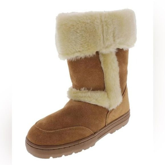 Style & Co Witty Cold Weather Suede Boots w/Faux Fur (Size: 7)