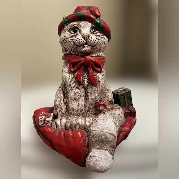 The Stone Bunny Inc. Telle M. Stein Vintage Handmade Snow Kitties Holiday Decor