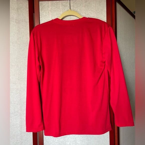 Holiday Red Long Sleeve Tee For Kids Size (16/18)