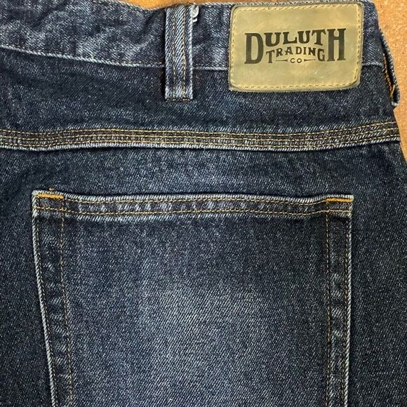 Duluth Trading Co. Men’s Medium Wash Relaxed Straight Leg Denim Jeans (36 X 36)