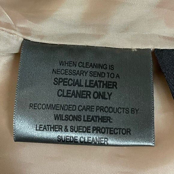 Wilson’s Leather Women’s Cream Colored Full Zip Leather Jacket (Size: Medium)