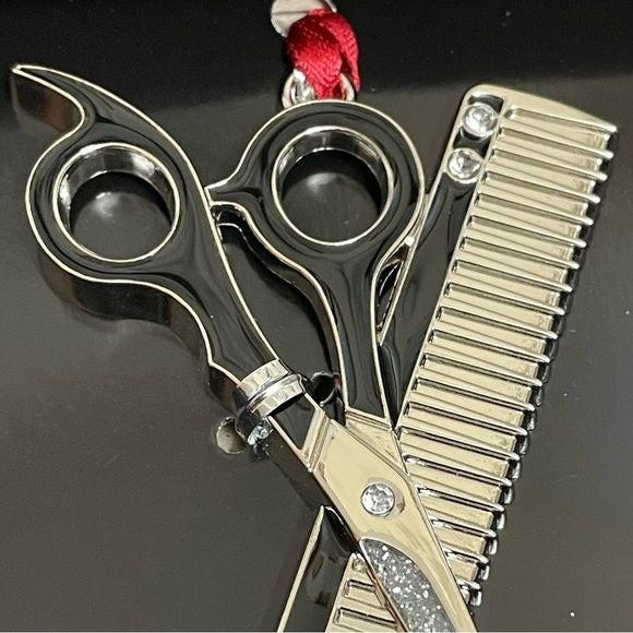 Regent Square Studio Design Hair Stylist Scissor & Comb Sparkling Ornament